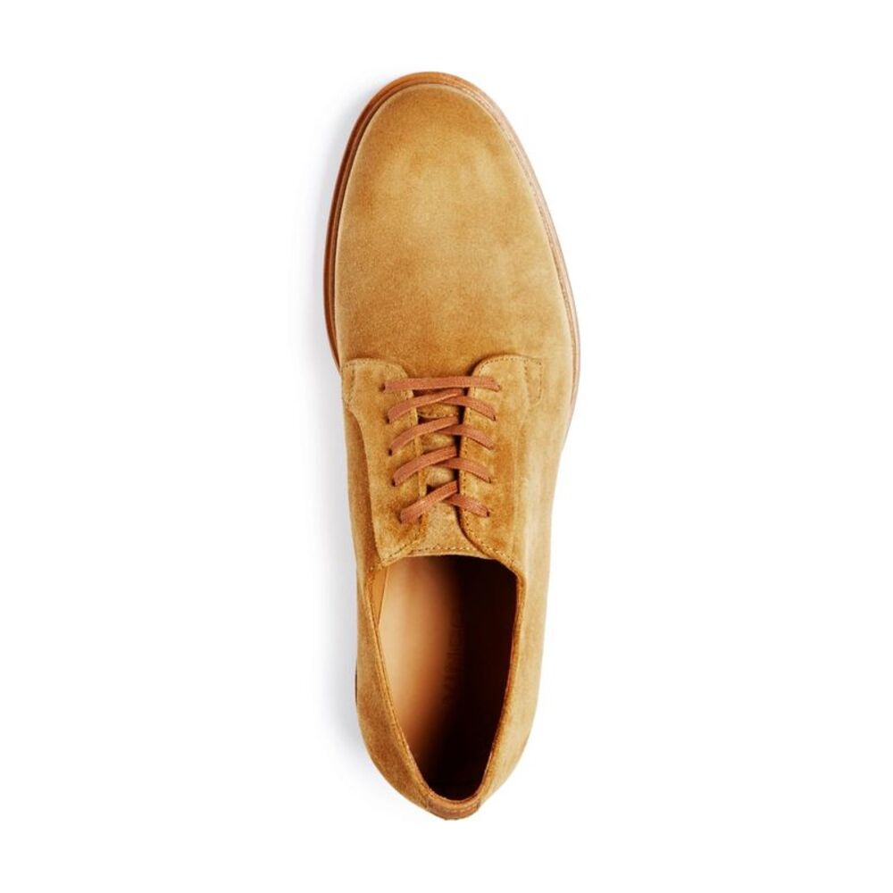 VINCE. Mens Beige Comfort Boerum Round Toe Block Heel Leather Oxford Shoes 8 M - Picture 2 of 2